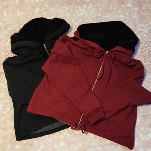 PINK Victoria's Secret Black and Pink Jackets